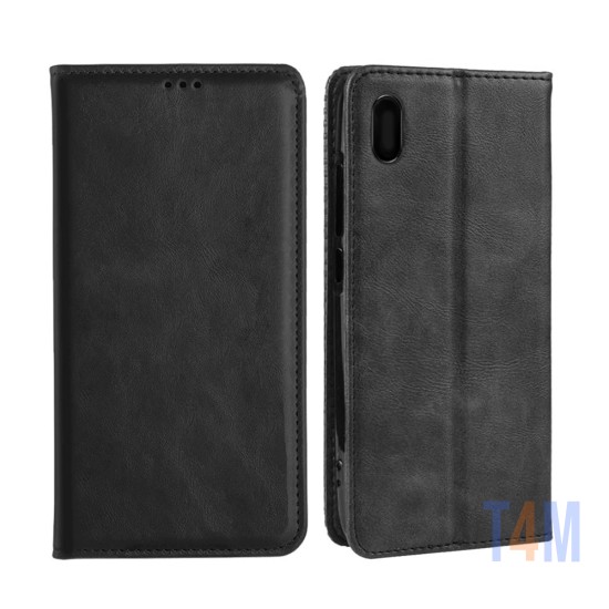 Leather Flip Cover with Internal Pocket For Xiaomi Redmi 7a Black